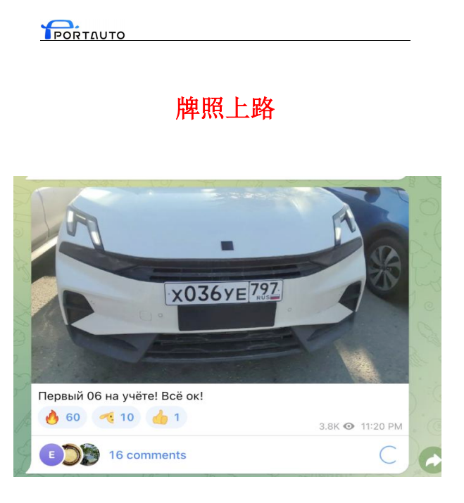 Lynk & Co 06 Russia electronic vehicle passport example with 114 kW and 1499 cc engine information